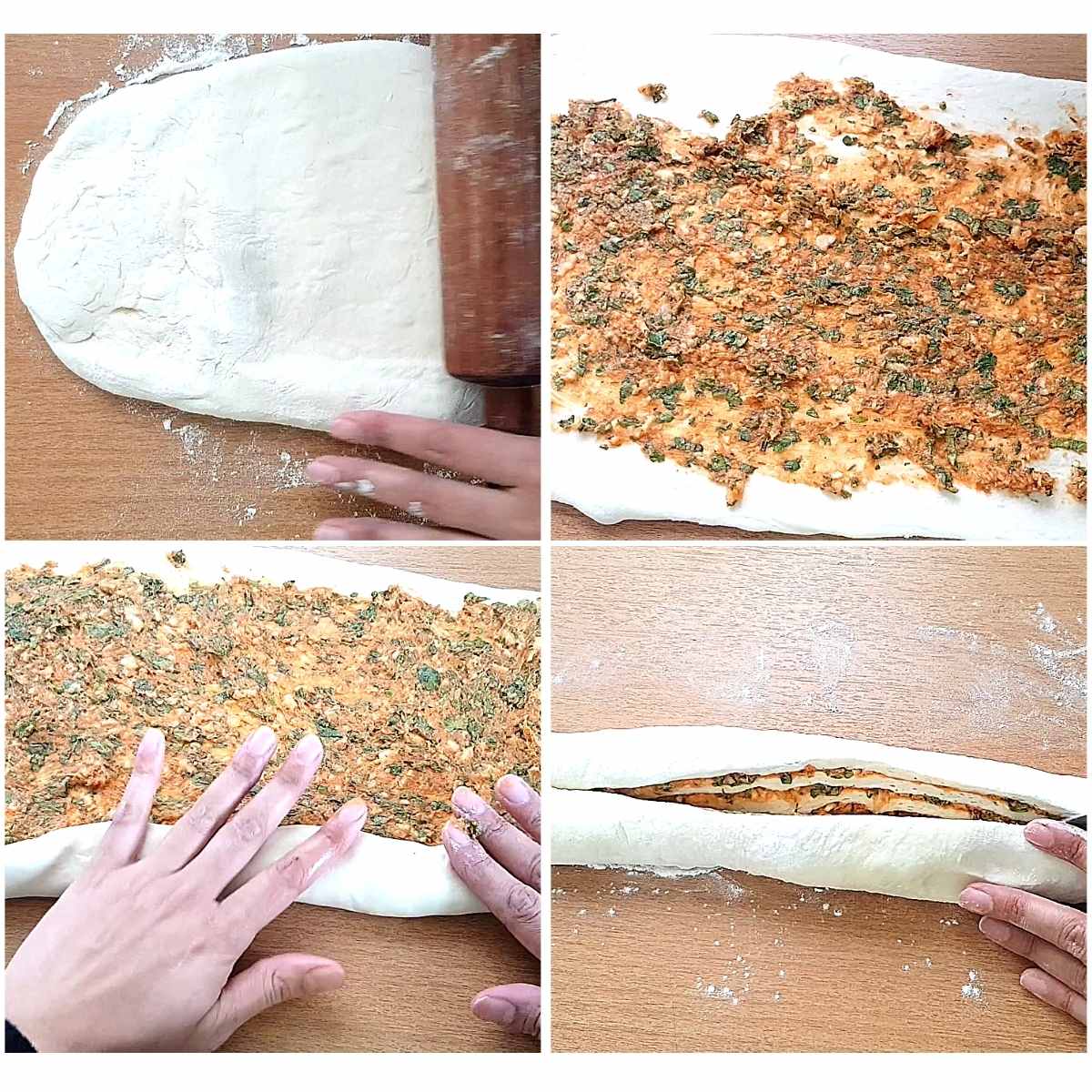 how to cut and twist babka process