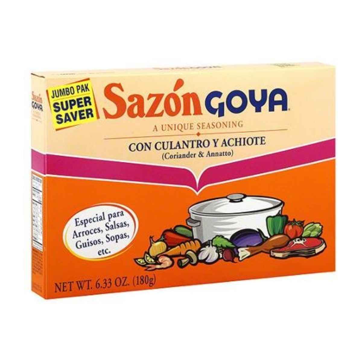 Sazon goya seasoning sachet.