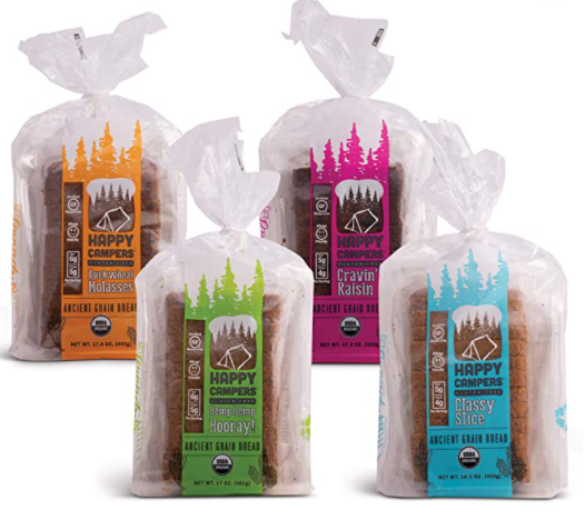Happy Campers Gluten Free vegan Bread 4 pack
