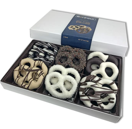 chocolate covered pretzels box