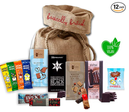 vegan chocolates and snacks pack
