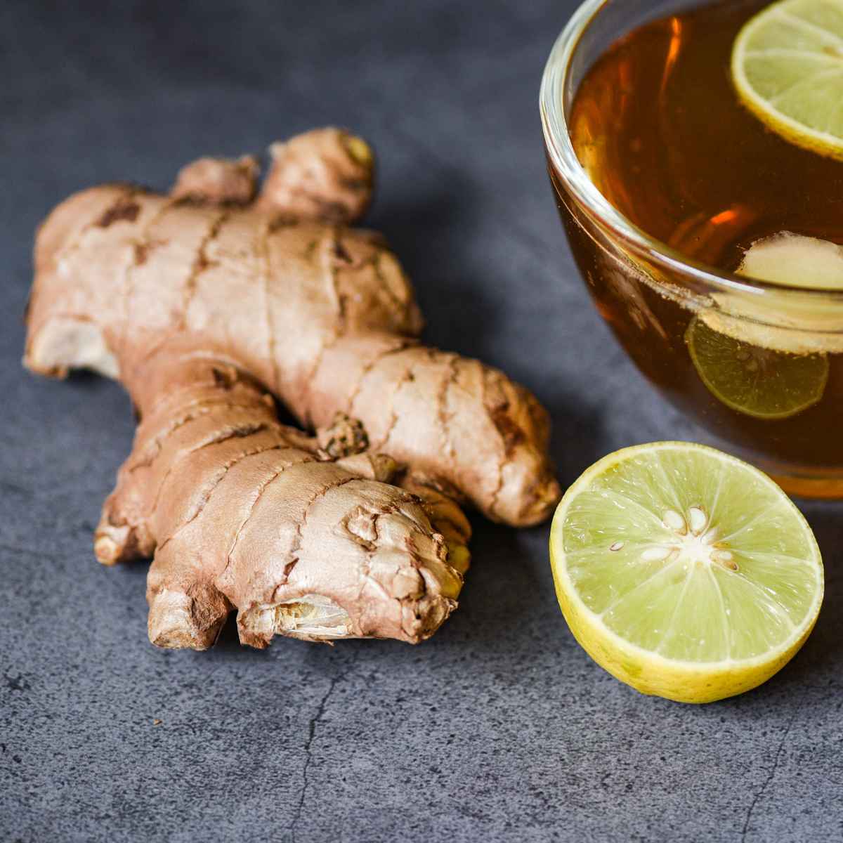 lemon juice and ginger.