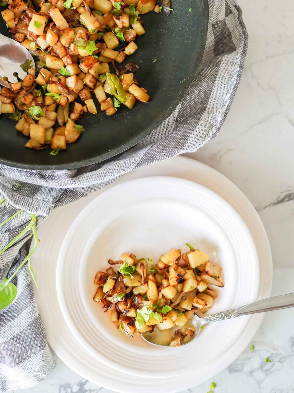 Onions and Potatoes Skillet.