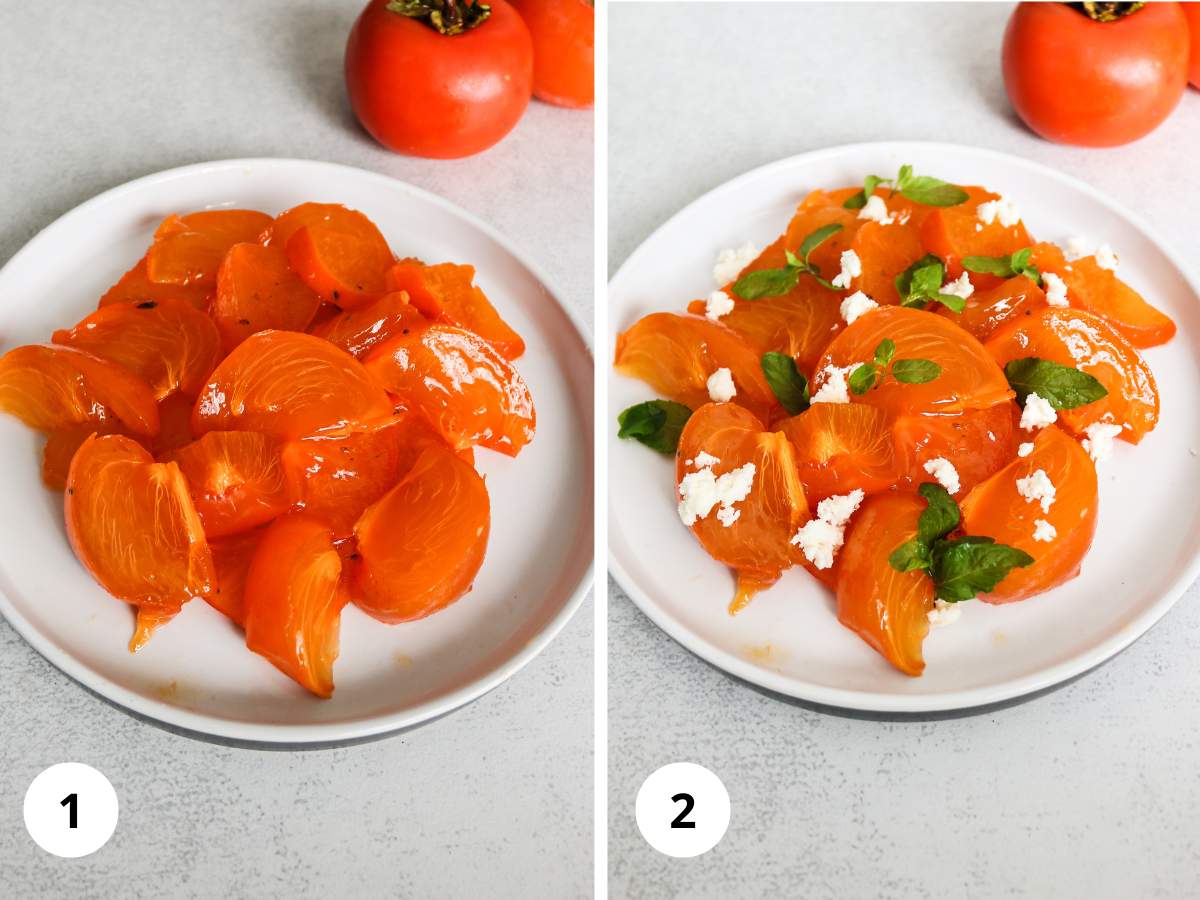 Image showing preparation and assembling of salad.