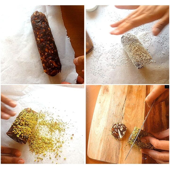 shaping and slicing the date roll