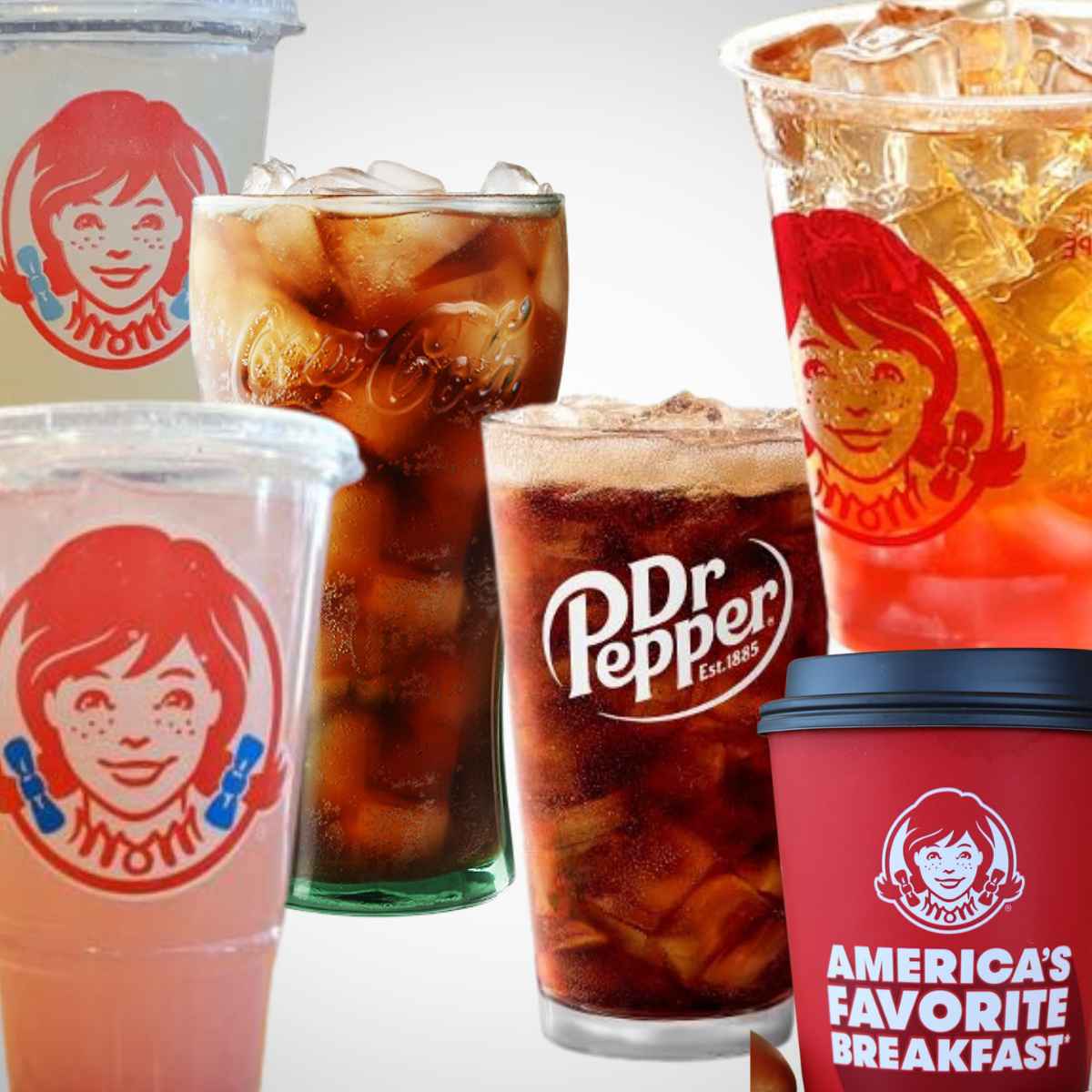 Vegan beverages at Wendy's.