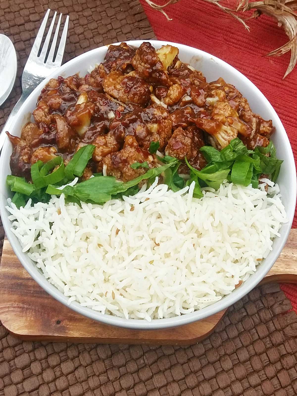 sweet and sour cauliflower